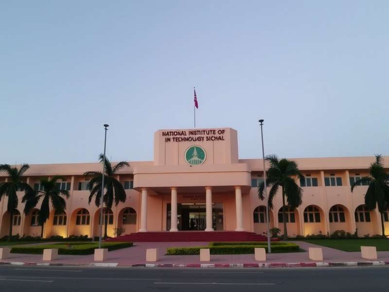 Students at NIT Silchar campus